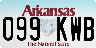 AR license plate 099KWB