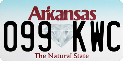AR license plate 099KWC