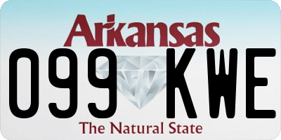AR license plate 099KWE