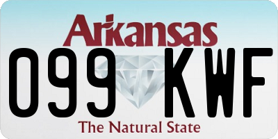 AR license plate 099KWF