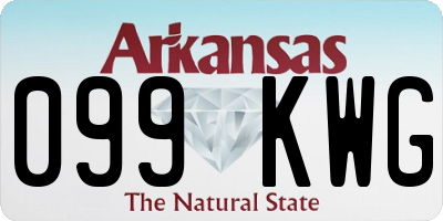 AR license plate 099KWG