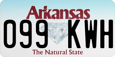 AR license plate 099KWH