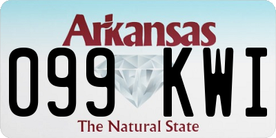 AR license plate 099KWI
