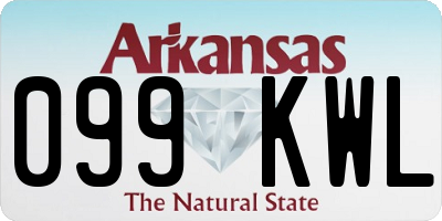 AR license plate 099KWL