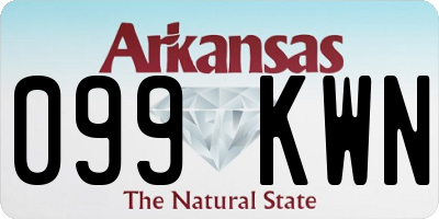 AR license plate 099KWN
