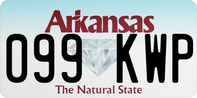 AR license plate 099KWP