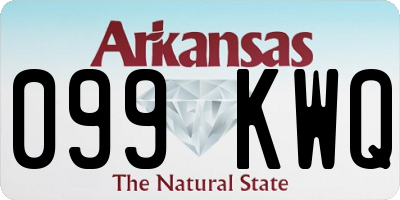 AR license plate 099KWQ