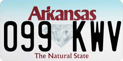 AR license plate 099KWV