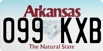 AR license plate 099KXB