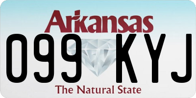 AR license plate 099KYJ