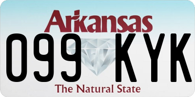 AR license plate 099KYK