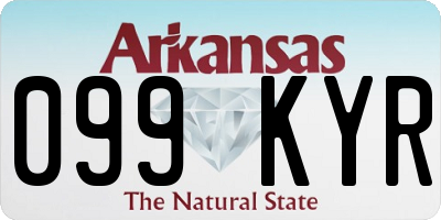 AR license plate 099KYR