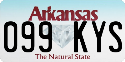 AR license plate 099KYS