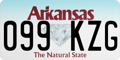 AR license plate 099KZG