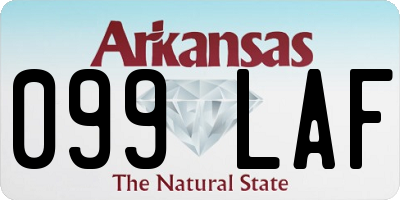 AR license plate 099LAF