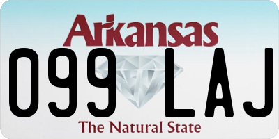 AR license plate 099LAJ