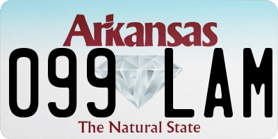 AR license plate 099LAM