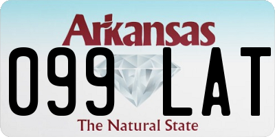AR license plate 099LAT