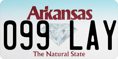AR license plate 099LAY
