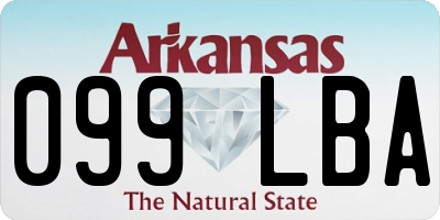 AR license plate 099LBA
