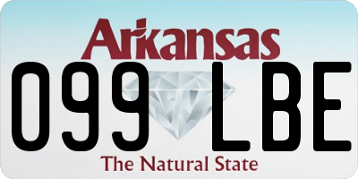 AR license plate 099LBE
