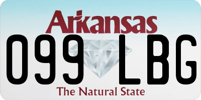 AR license plate 099LBG