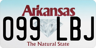AR license plate 099LBJ
