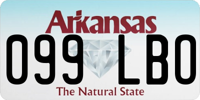 AR license plate 099LBO