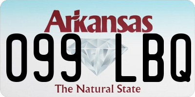 AR license plate 099LBQ