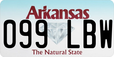 AR license plate 099LBW