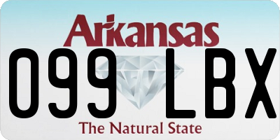AR license plate 099LBX