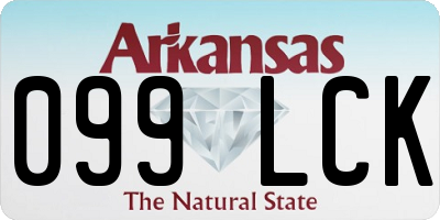 AR license plate 099LCK