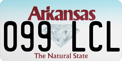 AR license plate 099LCL