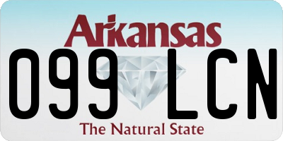 AR license plate 099LCN