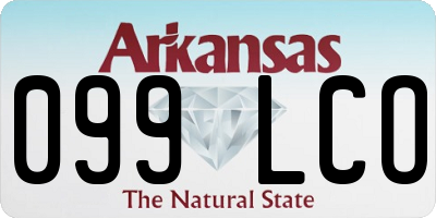 AR license plate 099LCO
