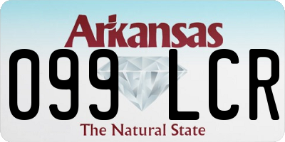 AR license plate 099LCR