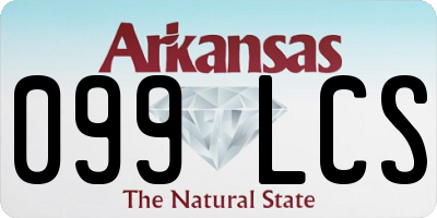 AR license plate 099LCS