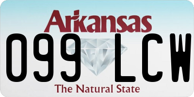 AR license plate 099LCW