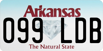 AR license plate 099LDB