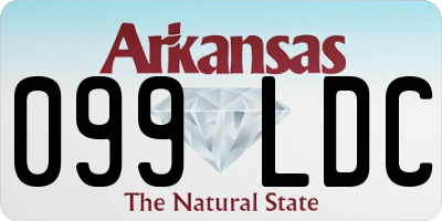 AR license plate 099LDC