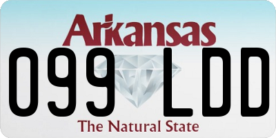AR license plate 099LDD