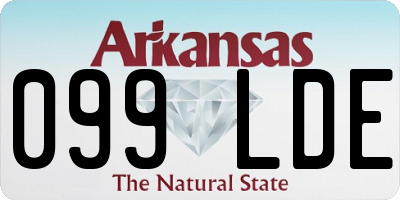 AR license plate 099LDE