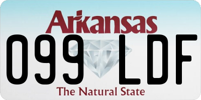 AR license plate 099LDF