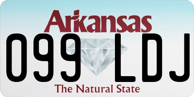 AR license plate 099LDJ