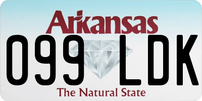 AR license plate 099LDK