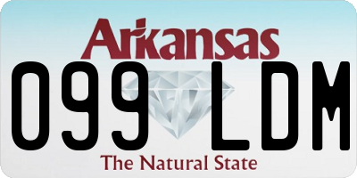 AR license plate 099LDM