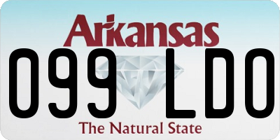 AR license plate 099LDO
