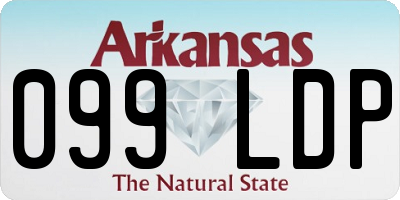 AR license plate 099LDP