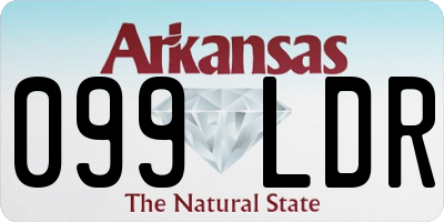 AR license plate 099LDR