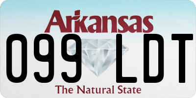 AR license plate 099LDT